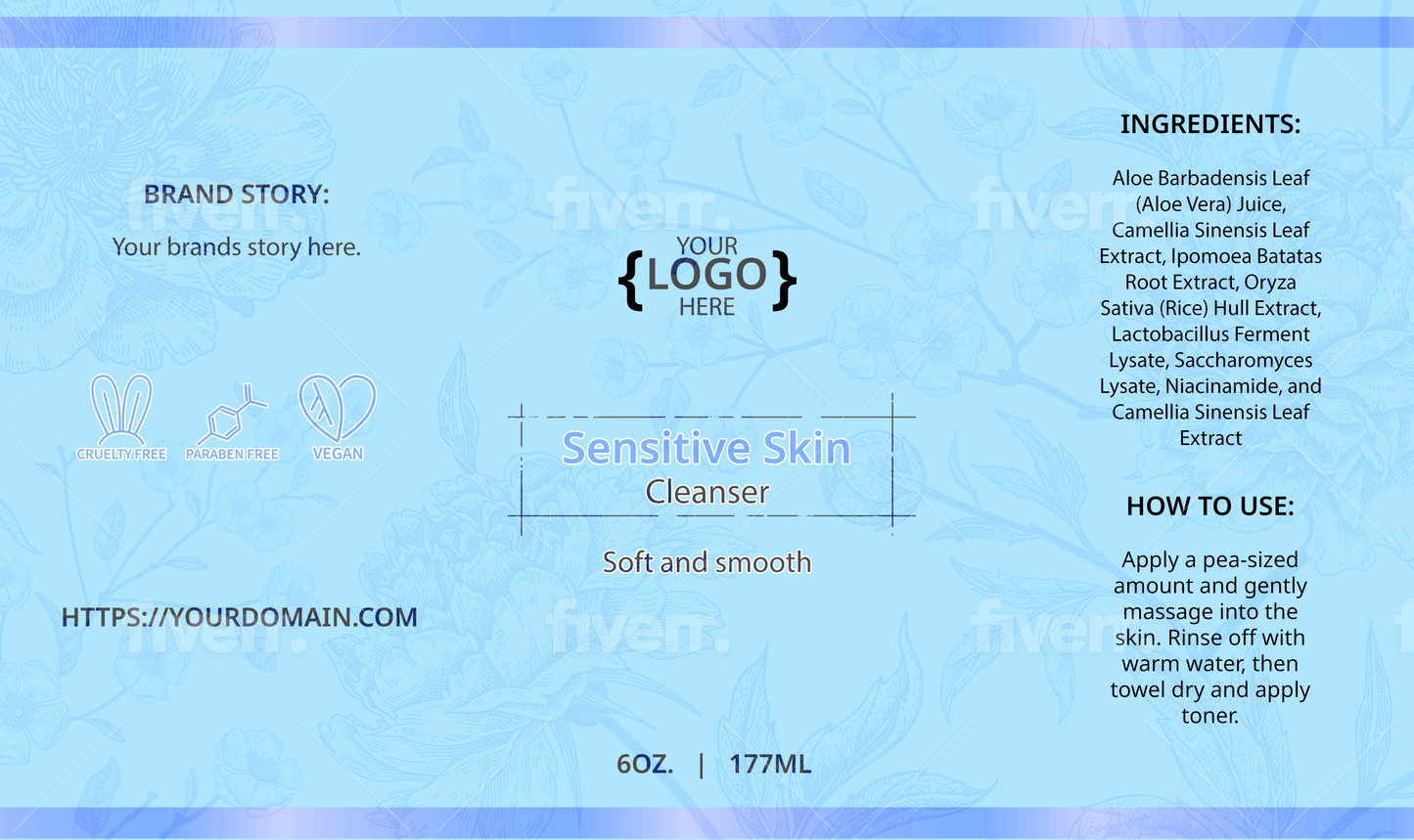 Sensitive Skin Cleanser - 6 oz