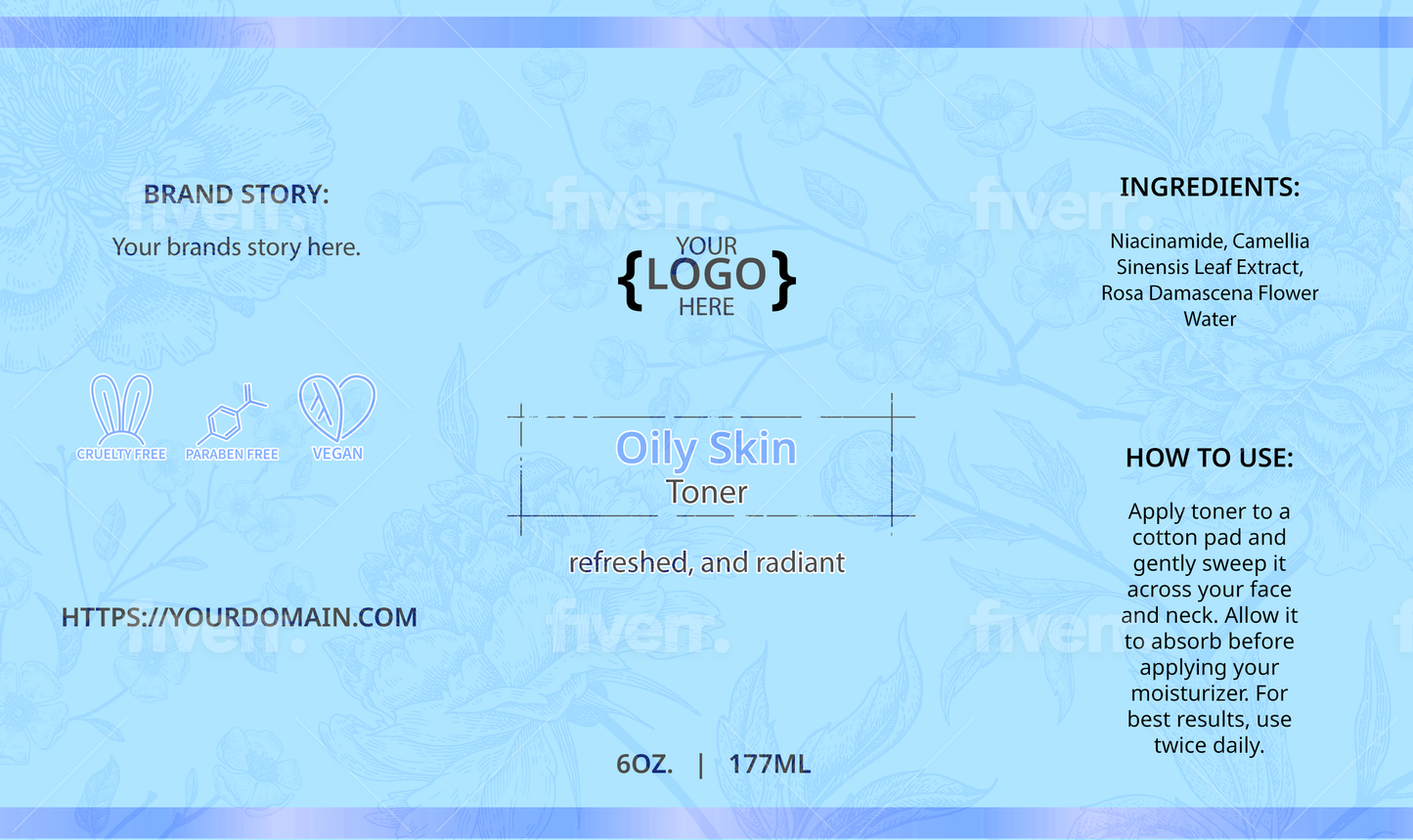 Oily Skin Toner - 6 oz